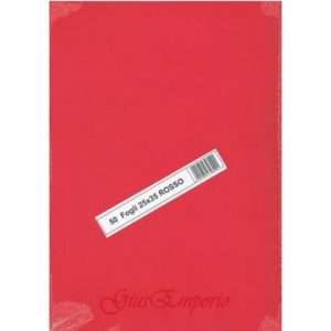 FOGLI DISEGNO 25X35 220GR L/R ROSSO