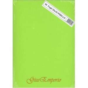 FOGLI DISEGNO 25X35 220GR L/R VERDE PISELLO