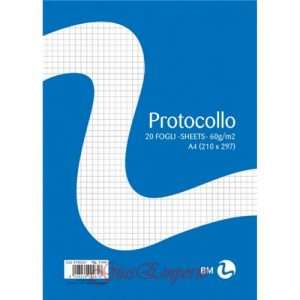 FOGLI PROTOCOLLO 20FG 4MM