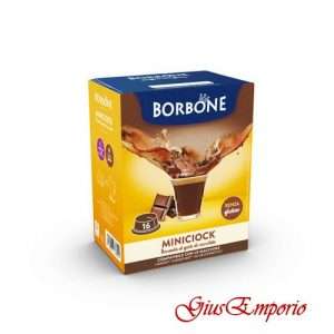 16 capsule Borbone - Bevanda solubile MINICIOK al gusto di cioccolata AModo Mio