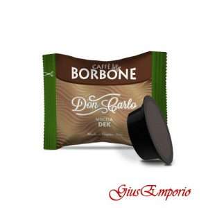 Caffè 100 Capsule Borbone Compatibili Don Carlo Miscela VERDE DEK AModoMio
