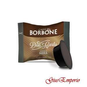 Caffè 100 Capsule Borbone Compatibili Don Carlo Miscela NERA AModoMio