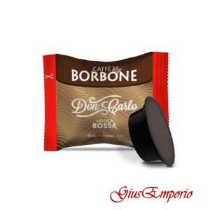 Caffè 100 Capsule Borbone Compatibili Don Carlo Miscela ROSSA AModoMio