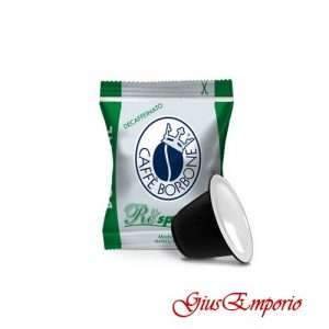 Caffè n. 100 Capsule Borbone Compatibili Nespresso Miscela DEK GREEN