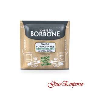 Caffè 100 Cialde ESE 44 mm Caffè Borbone Miscela NERA