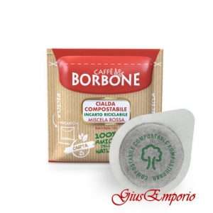 Caffè 100 Cialde ESE 44 mm Caffè Borbone Miscela ROSSA