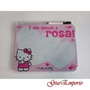 Lavagna "Il mio mondo è rosa " Hello Kitty