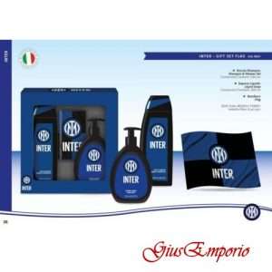 INTER FC COFANETTO CON DOCCIA SHAMPOO + SAPONE LIQUIDO + BANDIERA