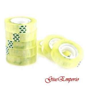 Nastro Adesivo Trasparente Acrilico, 15 mm x 33 m 6 pezzi