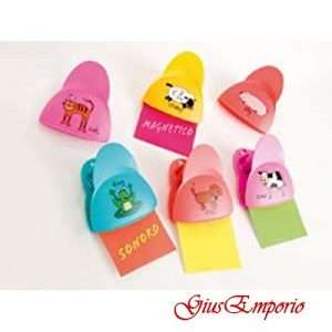 Clip magnetica COW con sensore sonoro in plastica, 8 cm Brandani